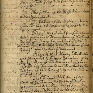 Volume - Berwick-upon-Tweed Corporation Guild Book - 6 Oct. 1727-26 Sept. 1738 - BA-G-2-1-18.jpg