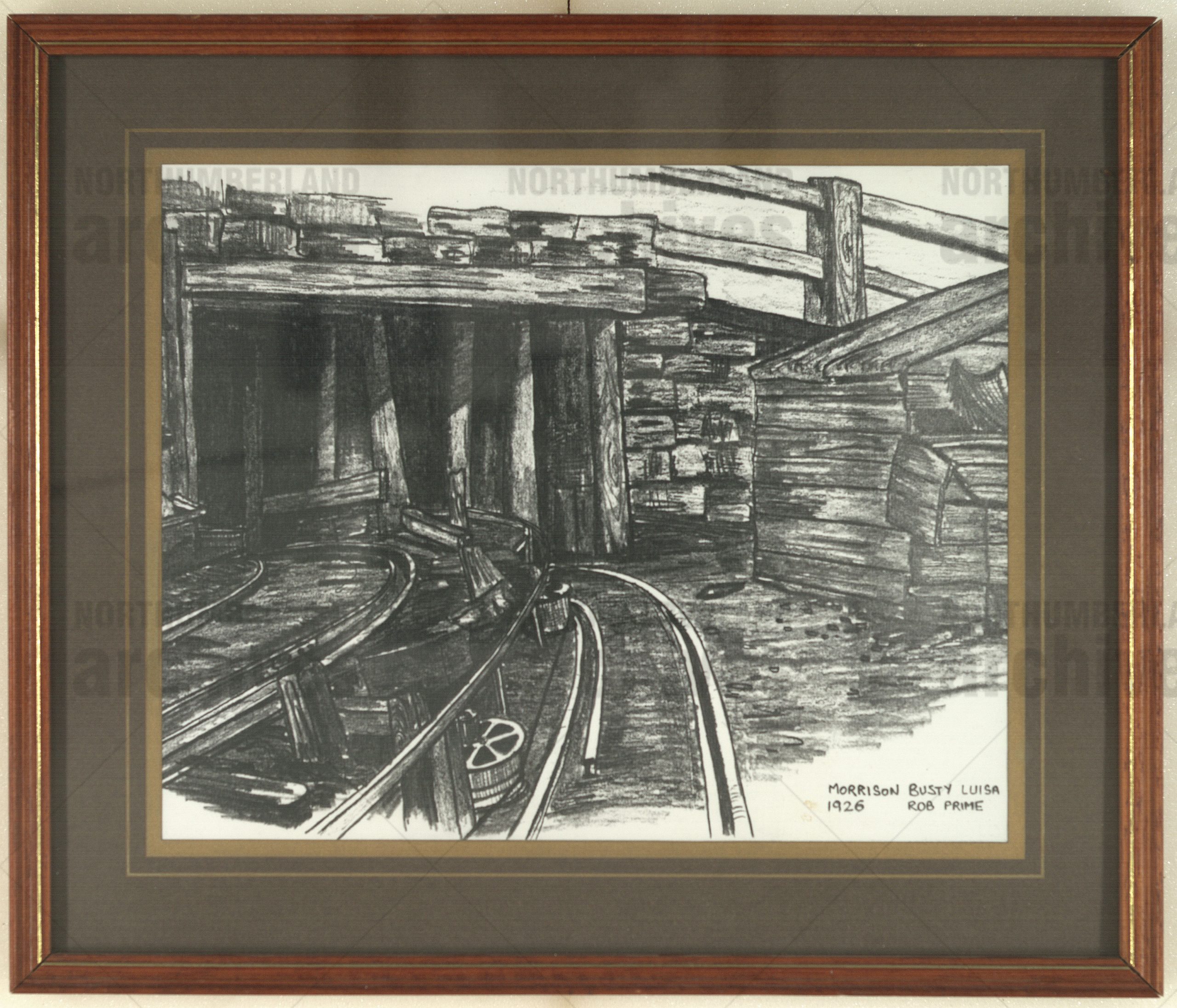 Photocopy of a drawing of Luisa Drift, Morrison Busty Colliery, County ...